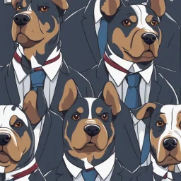 a dog in a suit that looks like i bussines dog animation