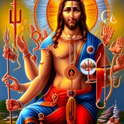 shiva jesus christ psychedelic