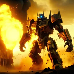 In transformers with giant explosions