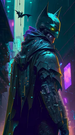 cyberpunk inspired batman