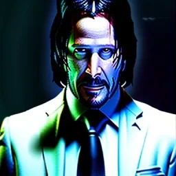 john wick with while