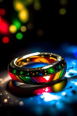 rainbow ring in space