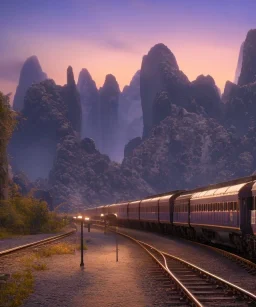 deep colours, dark train station background, great pose, magnificent, majestic, highly intricate, Realistic photography, incredibly detailed, ultra high resolution, 8k, complex 3d render, cinema 4d.