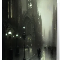  Neogothic architecture,by Jeremy mann, point perspective,intricate detail, Jean Baptiste Monge