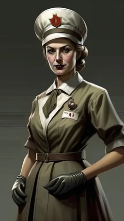 realistic bad ass 1950 nurse