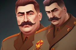 Portrait of Joseph Stalin by Jake Bartok