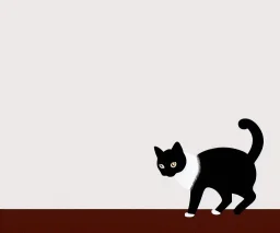 illustration cat isolated white backdrop