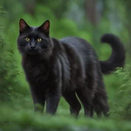 An black may coon cat, 32k resolution, Best Quality, Masterpiece, natural light, insanely detailed, 8k resolution, fantasy art, detailed painting, hyper realism, photorealistic, carguilar, beautiful detailed intricate, insanely detailed, natural skin, soft impressionist perfect composition, award-winning photograph, full body