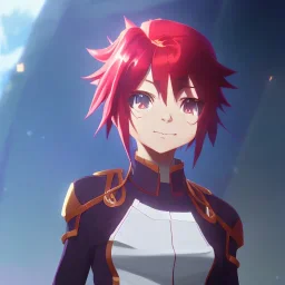 cute ritsuka fujimaru gudako in a battle suit with a soft face, anime manga high quality upscaled shiny Fate Grand Order Cosmos in The Lostbelt