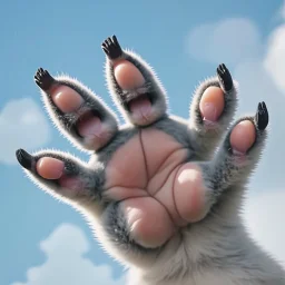 front paw of a koala