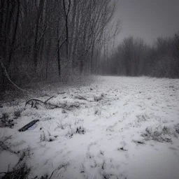 Хоррор Зима Страх Боль Холод Пейзаж Лес Мрак