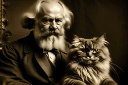 a cat that is karl marx