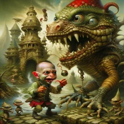 Twas brillig, and the slithy toves Did gyre and gimble in the wabe; All mimsy were the borogoves, And the mome raths outgrabe.highly detailed oil on canvas masterpiece beautiful award winning Unreal Engine very cute Jacek Yerka acrylic art Jean-Baptiste Monge Surrealism Daniel Merriam naoto hattori Catrin Welz-Stein Esao Andrews Ray Caesar Gabriel Pacheco Bridget Bate Tichenor yippy-ty-o-ty-ay The Strangeness of Thomas :-) Anna Zinkeisen