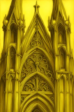 Gargoyles Promt: Art Nouveau Gothic Hyper realistic intricate oil paint detailed pencil sketched Notre Dame gargoyles in the style of Escher, a resin painter