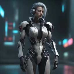 cyberpunk cyborg 3d ultradettagliato