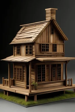 a wooden house