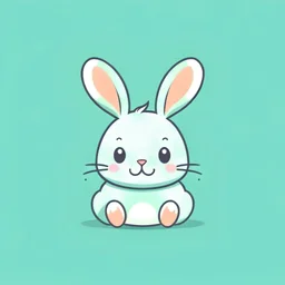 create a cute rabbit logo