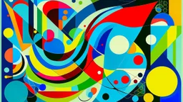 abstract composition number 25, Kandinsky style