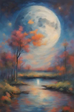 moonage daydream (impressionism) (landscape)
