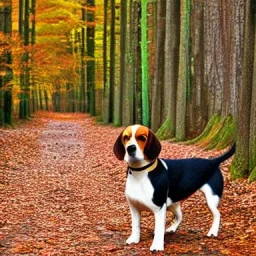 Beagle forrest pointism