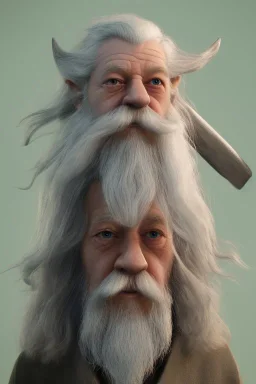 Gandalf toddler, full body, bokeh, hyper realistic