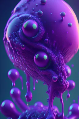 Purple bubblegum alien ,8k resolution, cinematic smooth, intricate details, vibrant colors, realistic details, masterpiece,