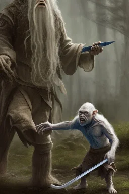 gandalf fight with golum