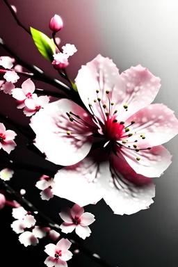 Generate a cherry blossom