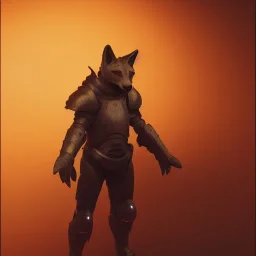 Armor wearing Fox, character design,ultra realistic,shiny, smooth, studio quality, octane render, Surrealism, Triadic colour scheme,ambient lighting polaroid, 100mm