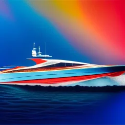 fullbody Drawing of 'sketch of SUperBoat',intricate detail,andrea bonelli,Kilian Eng,Ohrai,evan lee,Aleksandr Sidelnikov,KyuYong Eom,three quarters frontal aerial view,toned colors,16k