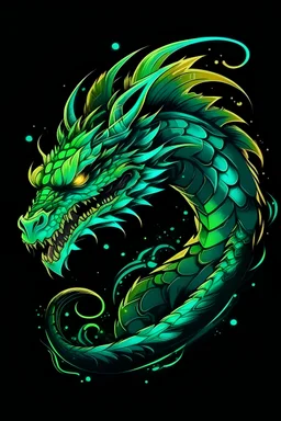 epic phosphorescent dragon logo