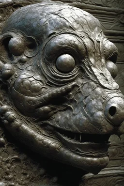 sculpture of rat face abstract grotesqueries, detailed texture, surreal , by hr giger and beksinski