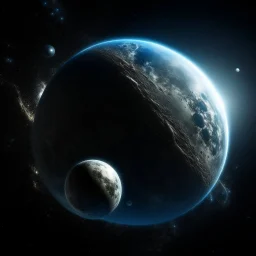 critical point abstract planet earth and the moon