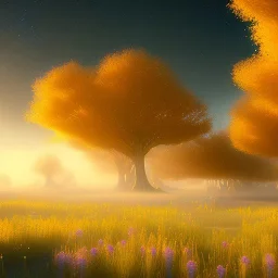 beautiful golden transparent landscape very etheric and cosmic, delicate colors, ultra sharp focus, 8k, unreal engine 5, extremely sharp detail, light effect, soft light atmosphere, smooth, full of details