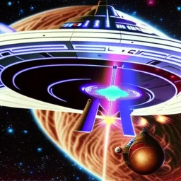 Ncc-1701 starship uss Enterprise, warp drive, star trek, propulsion, dual thrusters