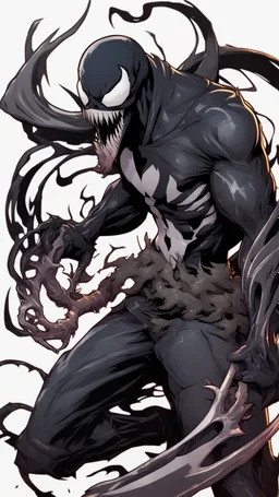 Mix between venom symbiote and Reaper in solo leveling style
