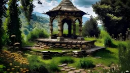my dreams . podium for meditation . In the garden my mind bows . An otherworldly planet, The oldest place on planet earth is in Georgia khikhani Castle-tower and it's called.