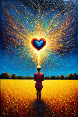 the person with the heart as light as a feather will ascend to the golden fields; Post-Impressionistic dada; surrealism; optical art