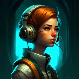 high quality disney style science fiction character portrait