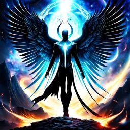 Gorgeous digital artwork. To merge Slender Man with Angel. Very strong and agile with his wings, the Cosmic Feng stands his ground. Chicken in the Chaos God Realm