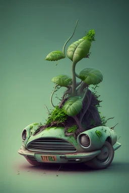car eating plant