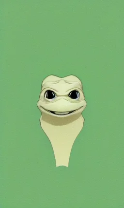 a happy gecko portrait minimalist