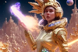  white and gold crystal cosmic and galactic ambiance, full of details, smooth, bright sunshine，soft light atmosphere, light effect，vaporwave colorful, concept art, smooth, extremely sharp detail, finely tuned detail, ultra high definition, 8 k, unreal engine 5, ultra sharp focus