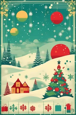 a christmas poster with room for text