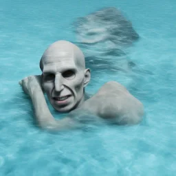 Voldemort drowning in swimming pool