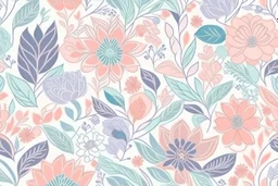 JAPANESE TRADITIONAL FLORA PASTEL theme PATTERN