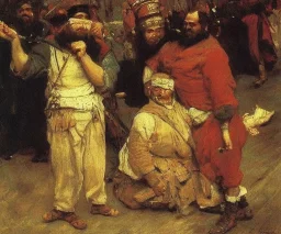 Ivan the terible and his son Ivan by Ilya Repin