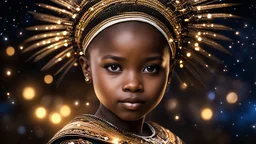 little very young Zulu girl, beautiful, peaceful, gentle, confident, calm, wise, happy, facing camera, head and shoulders, traditional Zulu costume, perfect eyes, exquisite composition, night scene, fireflies, stars, beautiful intricate insanely detailed octane render, 8k artistic photography, photorealistic concept art, soft natural volumetric cinematic perfect light, chiaroscuro, award-winning photograph, masterpiece, Raphael, Caravaggio, Bouguereau, Alma-Tadema