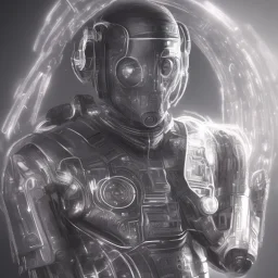 cyberman, portrait, tron