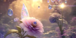 crystal subtle flower in a galactic ambiance beautiful fairy, transparent, delicate colors, in the foreground, full of details, smooth，soft light atmosphere, light effect，vaporwave colorful, concept art, smooth, extremely sharp detail, finely tuned detail, ultra high definition, 8 k, unreal engine 5, ultra sharp focus